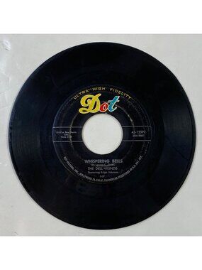 Vintage Dot Records 45 Rpm Dell Vikings Whispering Bells Doo Wop Vinyl Single